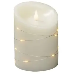 LED 1900 K Bernstein Batterie 1844-180 Echtwachskerze