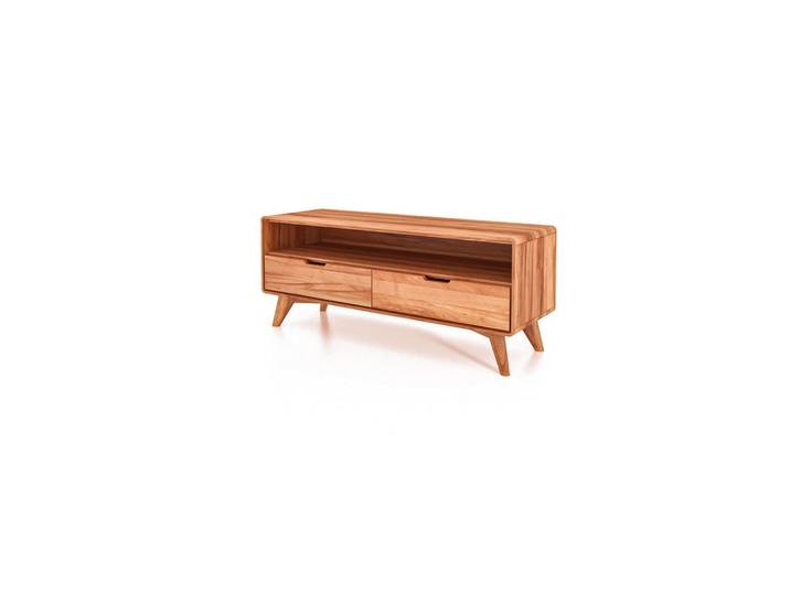 byoak Greg Hifi-Schrank Kernbuche, Holz, Echtholz,Kernbuche, 120x48x40 cm, Wohnzimmer, TV Möbel, Lowboards, Lowboards stehend