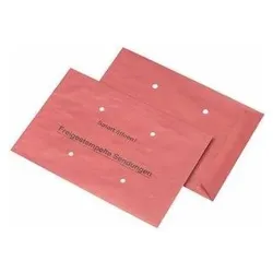 Mailmedia, Versandtasche + Luftpolstertasche, Versandtasche "Freigestempelte Sendungen", B4, rot (250 Stk.)