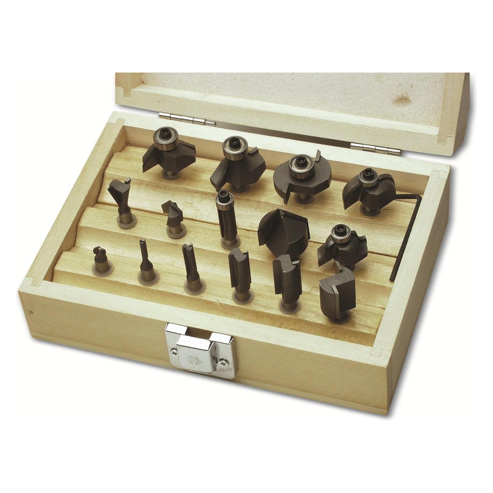 Mannesmann 15-tlg. Fräsersatz mit 6 mm Schaft (M54515)
