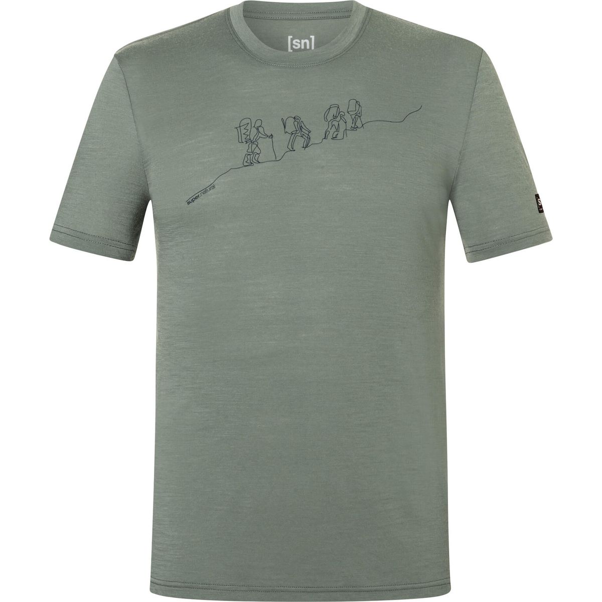 Super.Natural M Hiking Tee eucalyptus/blueberry (70I) S SNMP0103470IS