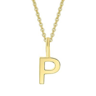 Kettenanhänger ONE ELEMENT "Buchstabe P Buchstaben Anhänger aus 333 Gelbgold", gold, Schmuckanhänger, Damen, P, Gelbgold 333 Gold, Gelbgold 333, Gold, Kettenanhänger, Buchstabenanhänger – ein persönliches Geschenk mit Bedeutung