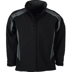 Softshelljacken Orbit grau/schwarz - 490610-M - grau/schwarz
