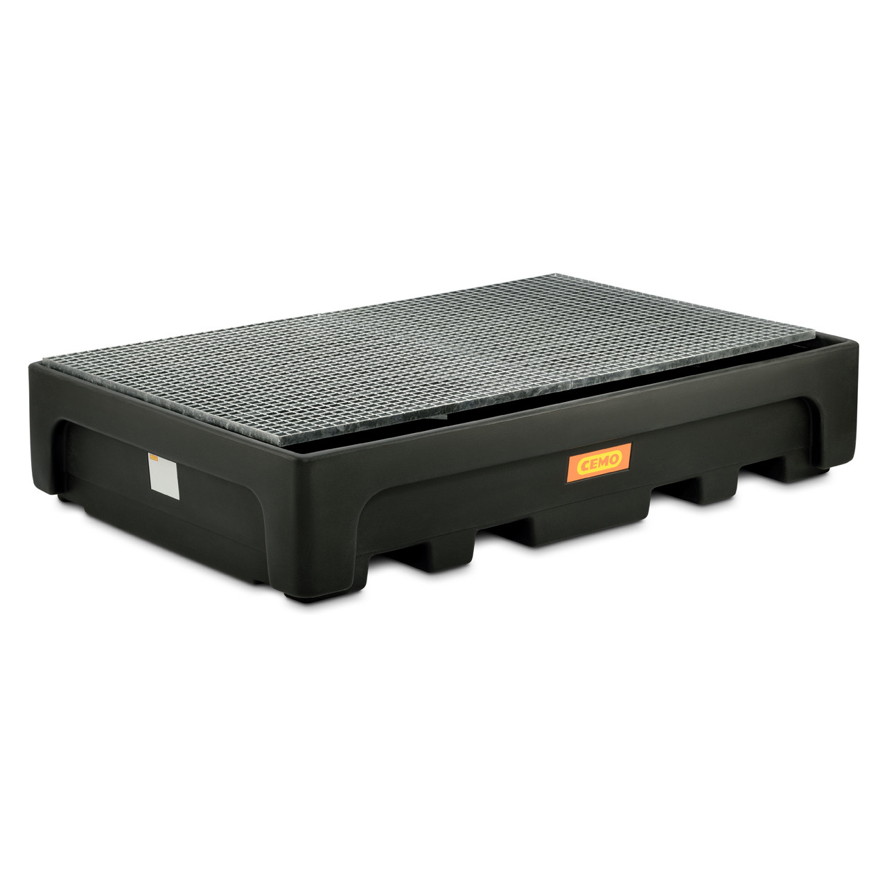 CEMO IBC PE-Auffangwanne für 2x IBC Container Stahlgitterrost 10949