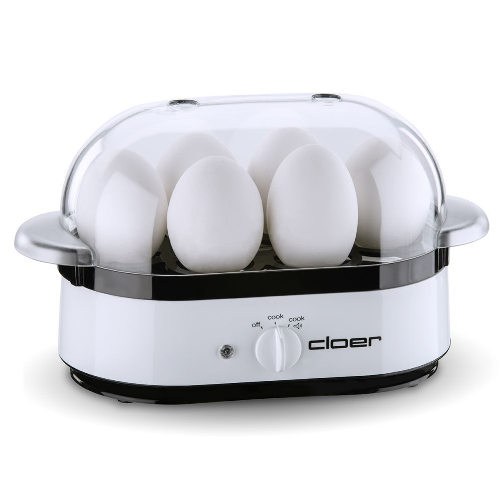Cloer 6081 Eierkocher für 6 Eier (Weiß)