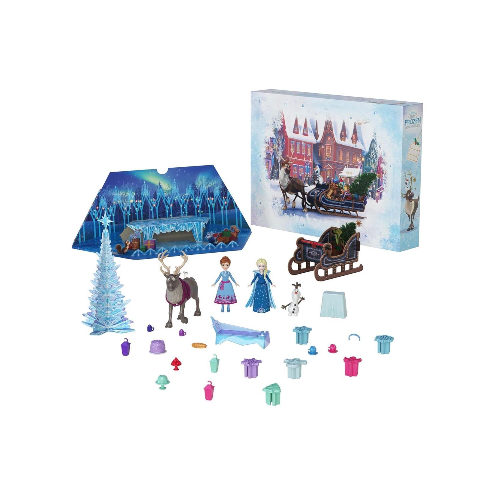 Mattel HWX20 - Disney Frozen - Die Eiskönigin Adventskalender 24 Tage, Anna & Elsa Puppen uvm.