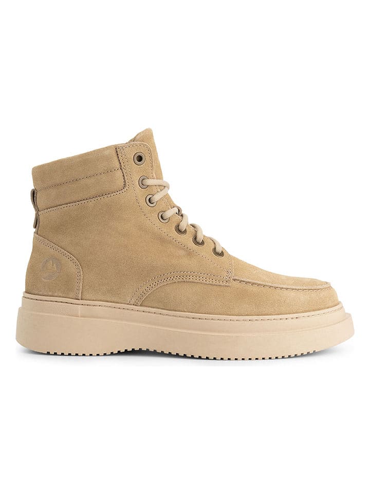 TRAVELIN' Leder-Boots "Edmonton" in Beige - 46