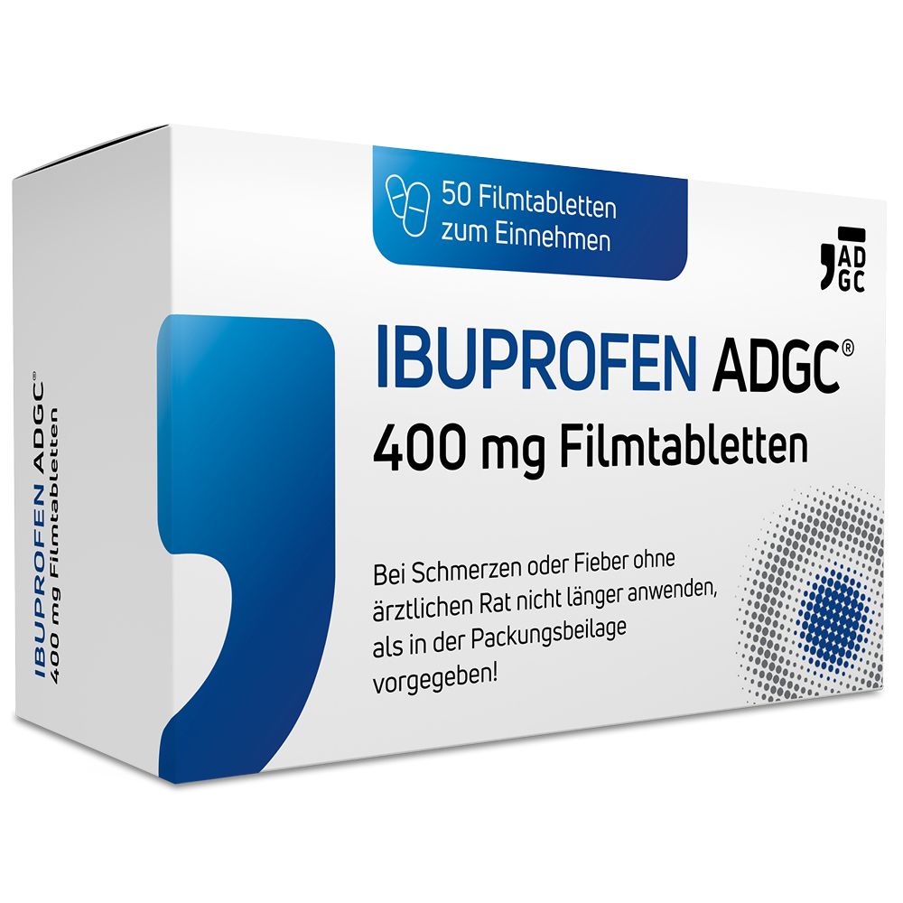 Ibuprofen Adgc 400 mg Filmtabletten 50 St