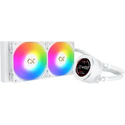 Xigmatek Kit Watercooling AIO Frozr-O II RGB - 240mm (Blanc), CPU Wasserkühler, Weiss