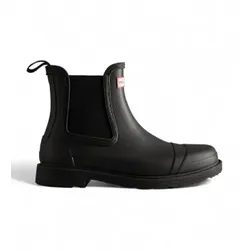 Hunter für Damen. WFS1018RMA Commando Chelsea-Stiefeletten schwarz (40/41), Wohnung, Keine, Lässig