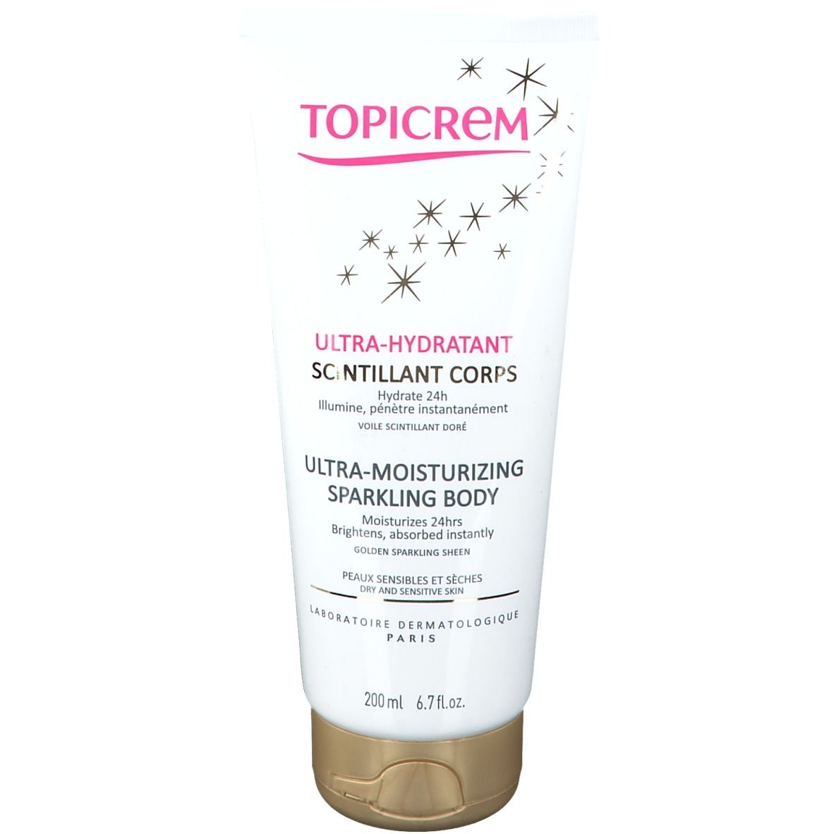 Topicrem Ultra Hydraterende Schitterende Lichaamscreme 200 ml Creme