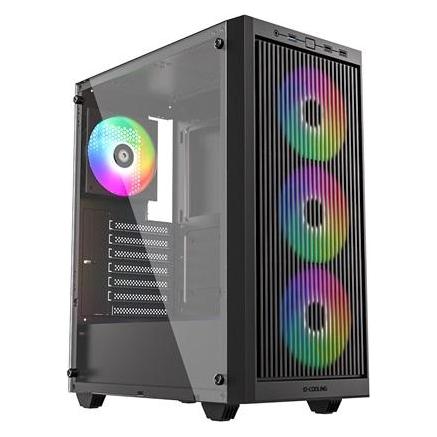 ID-Cooling WARE 310 ARGB PC-Gehäuse - Hartglas - ATX - USB 3.0 - Schwarz (71948522)