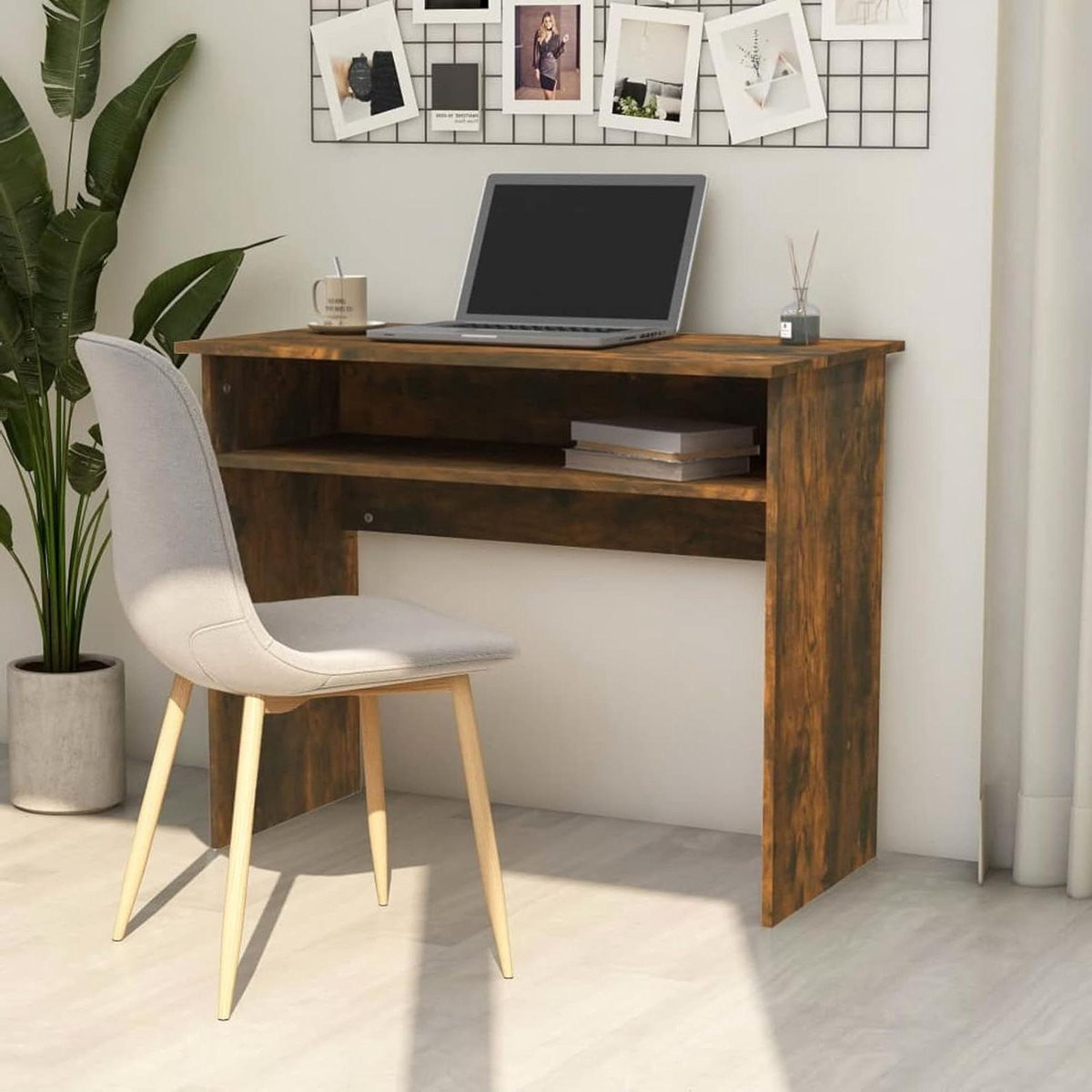 Bureau met opbergvak en werktafel voor thuiswerken