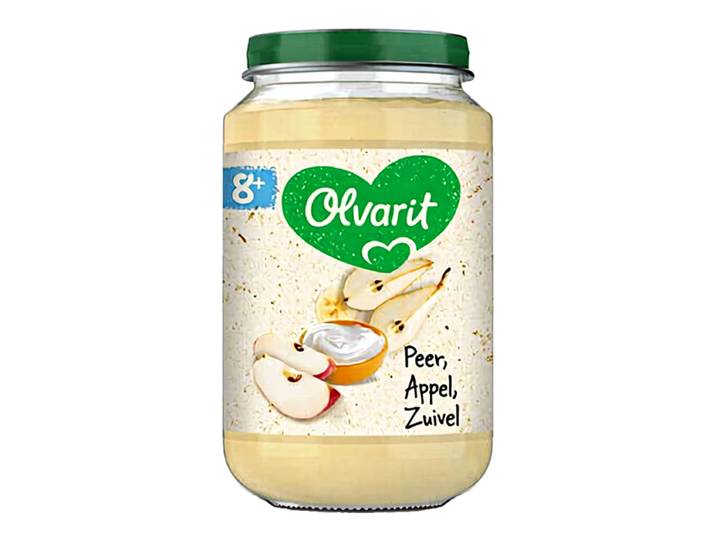 OLVARIT Fruit Snack 8maanden+ Peer Appel Yogurt 200 gr