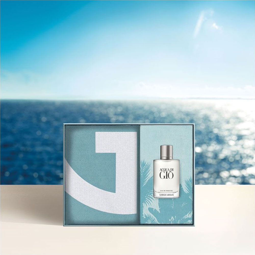 Giorgio Armani Acqua di Giò Eau de Toilette con Telo Mare Cofanetto Regalo