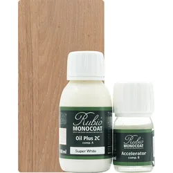 Rubio Monocoat Set Oil Plus 2C Super White 130ml (A+B) - 130ml [5m2]
