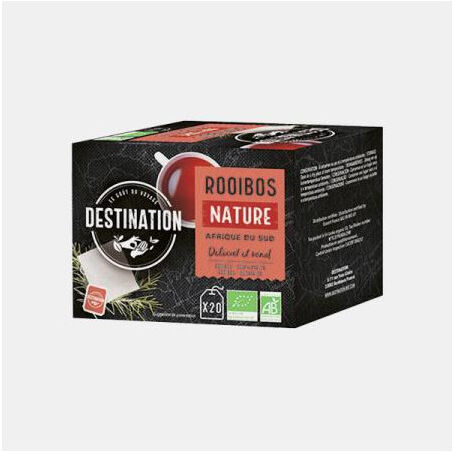 DESTINATION INFUSAO SAQUETAS ROOIBOS BIO 20 SAQUETAS