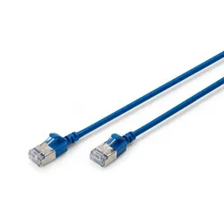 Digitus CAT 6A F-FTP Slim Patchkabel, 5m, Blau