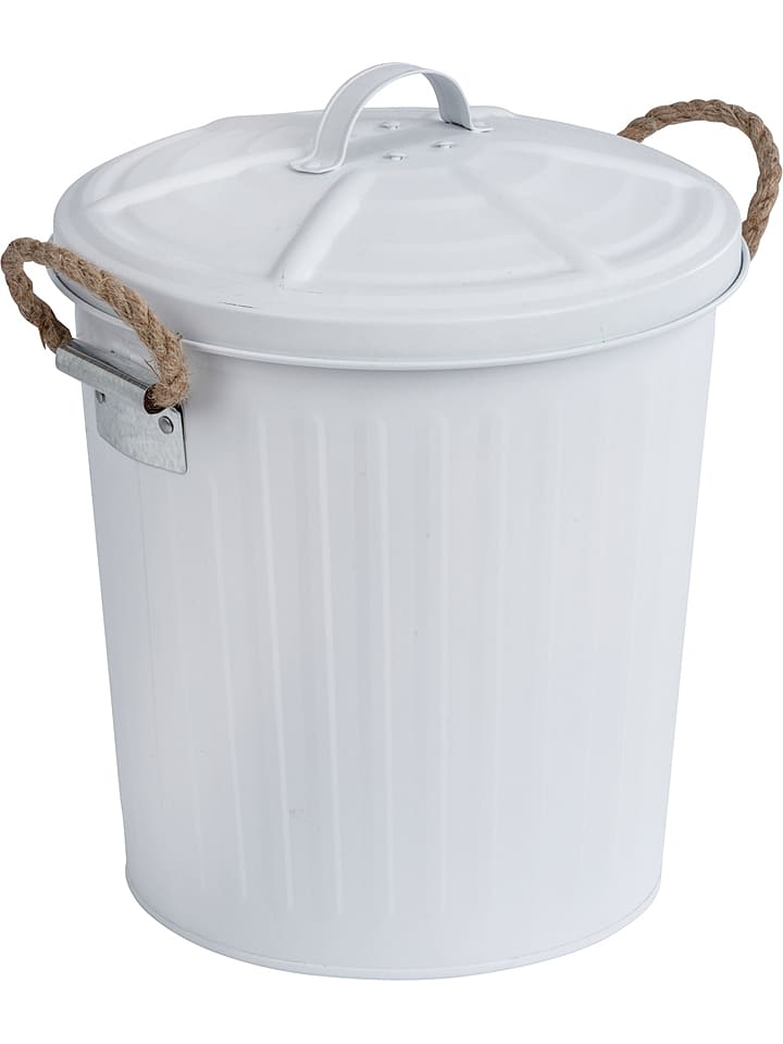 Wenko Mülleimer in Weiß - 6 l - onesize