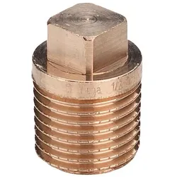 Viega Stopfen 268190 R 1 1/2, Rotguss, Vierkant