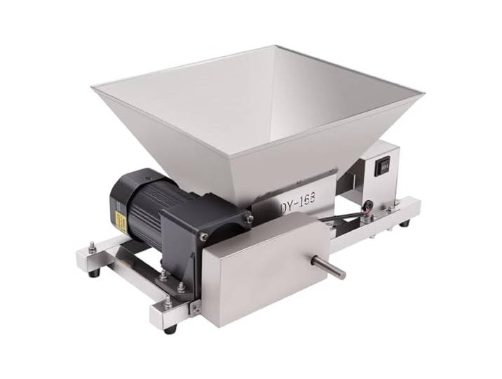 JHAUAI Obstpresse Obstmühle Elektrisch 60W,Für Maische Und Fruchtsaft Fruchtpresse Beerenpresse Saftpresse Beerenmühle Apfelpresse Edelstahl 20kg/h Zerkleinerer,Nutzung Im Garten