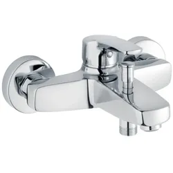 Heinrich Schulte Alpha 320 Wannenarmatur Unterputz | Einhebelmischer ohne Brausegarnitur 1/2 Zoll |  Badarmatur für Badewanne | Wannenfüllarmatur chrom