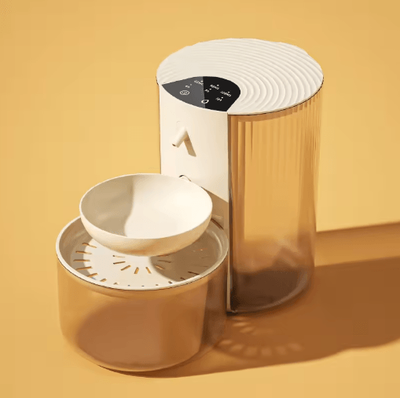 Inspire Picks PureTilt 3000ML Smart Pet Water Fountain Separate Clean & Dirty Water System beige