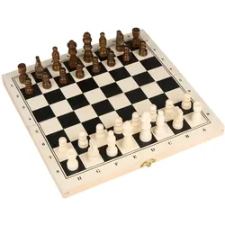 Eddy Toys Klappbares Schach- und Dame-Spiel