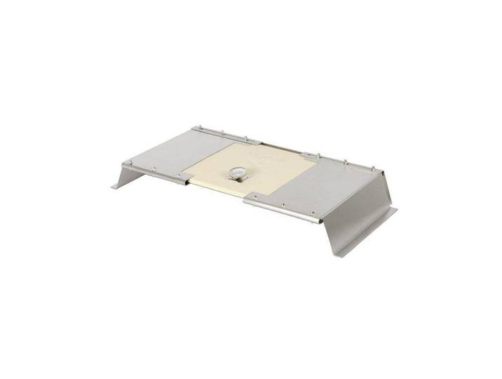 Grillplattenaufsatz Grillaufsatz Pizzacover , silber, B/H/T: 40cm, Backbleche, Grillplattenaufsatz