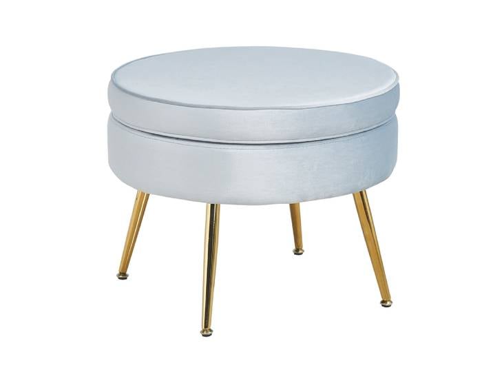 SalesFever Sitzpouf rund aus Samt