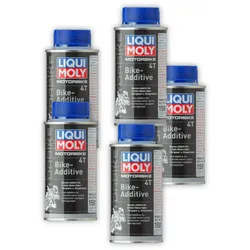 5x Motorbike 4T Bike-Additive LIQUI MOLY 1581 Motorrad Benzin Additiv Zusatz 125ml