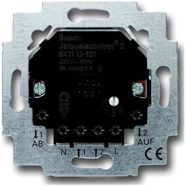 Busch-Jaeger Module de commande de volet roulant 2 fermetures 3A 690VA 6411 U-101 (2CKA006410A0377)
