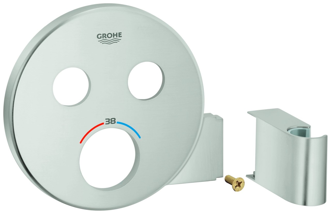 Grohe Rosette 49034 rund für SmartControl supersteel, 49034DC0 49034DC0