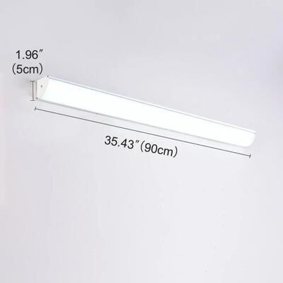 Uplifted Goods Modern LED Ceiling Light With Multiple Size And Sensor Options white 90cm No Sensor remote With Dimmable