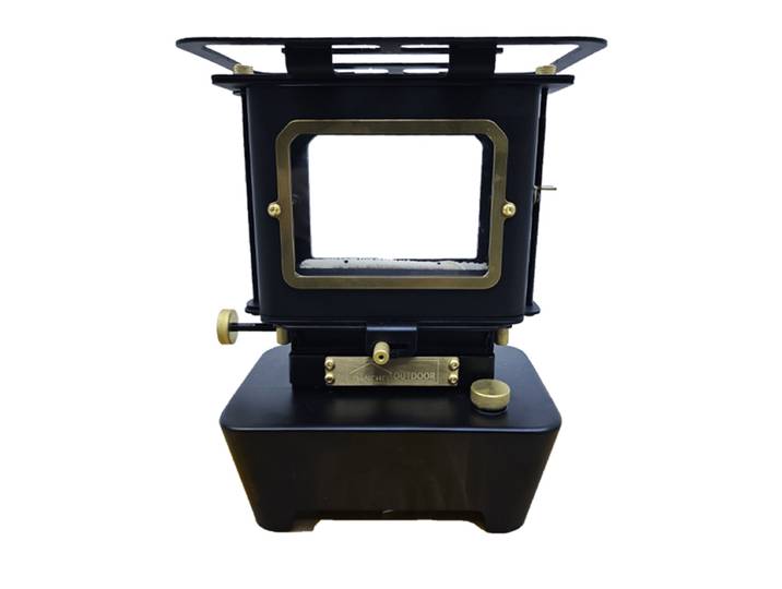 DANCHEL Lampe à huile portable, réchaud en acier inoxydable, lanterne à huile de camping, lampe à flamme rétro pour le camping en extérieur, lampe à huile pour faire bouillir de l'eau