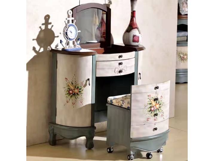Coiffeuse Moderne Unique et Créative, Style Nordique Esthétique, avec Rangement, Meuble de Chambre