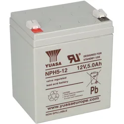 Yuasa NPH5-12 High-Rate AGM-Bleiakku 12V 5Ah – Faston F2 6,3mm
