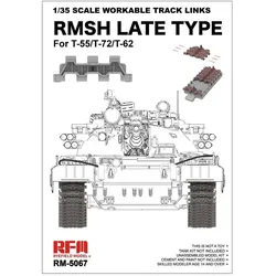 Rye Field Model 1/35 Scale Workable Track Links RMSH Late Type For T-55/72/62