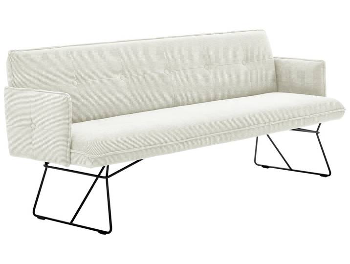 Pure Home Lifestyle Solobank 2-Sitzer COCONUT, Weiß, Stoff