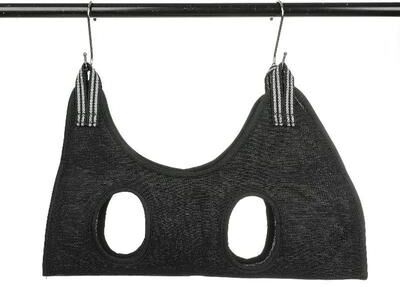 Uplift Essentials Pet Grooming Restraint Hammock black m