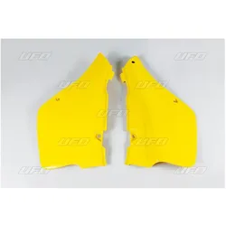 UFO, Motorrad Zubehör, UFO-HINTERE SEITENVERKLEIDUNGEN SUZUKI RM 250 '89-'92 GELB