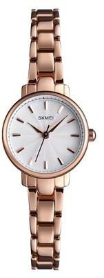 Everyday Crate SKMEI 1410 Womens Quartz Watch Stainless Steel Business Casual Watch rose Gold