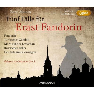 Fünf Fälle für Erast Fandorin (5 MP3-CDs) - Boris Akunin, Audio, 9783958620087