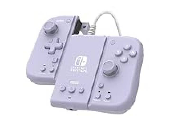 HORI Manette Set Adaptateur Mode Télé + Split Pad Compact (Lavender) pour Nintendo Switch - Licence Officielle Nintendo