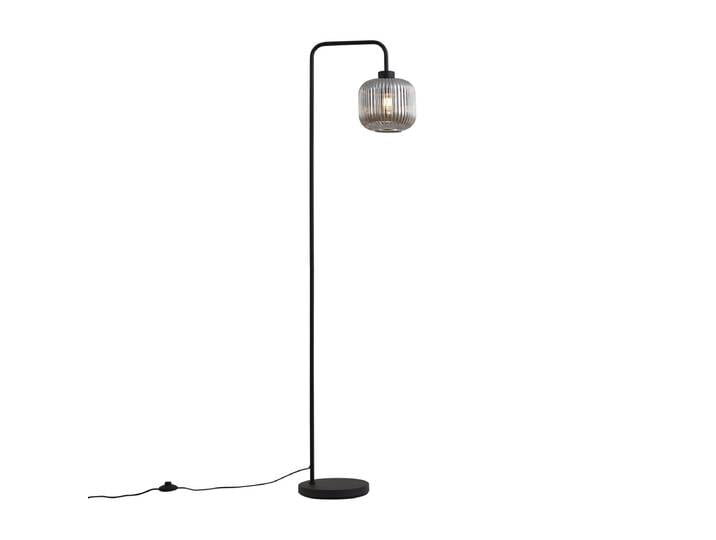 Lampadaire intelligent noir avec verre fumé incluant WiFi A60 -