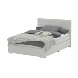 Boxbett Cord  Härtegrad H3  140x200 cm  ¦ grau ¦ Maße (cm): B: 147 H: 104