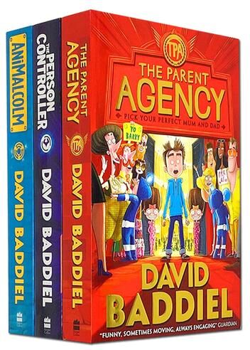 HARPERCOLLINS David Baddiel 3 Book Set – The Parent Agency, The Person Controller & Animalcolm Funny Kids Collection