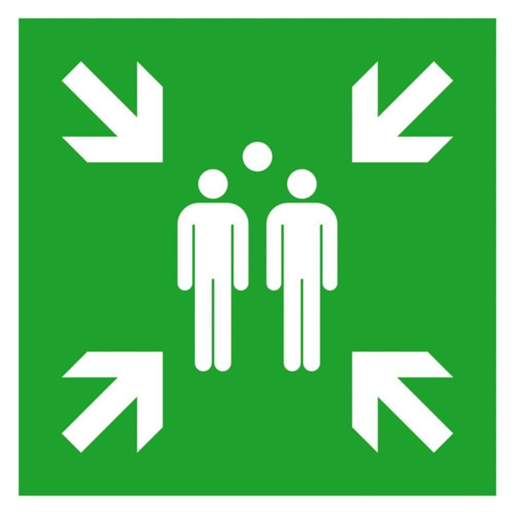 Wolk Fluchtwegschild Aluminium Sammelstelle SafetyMarking 11.A2015 B x H (11.A2015)