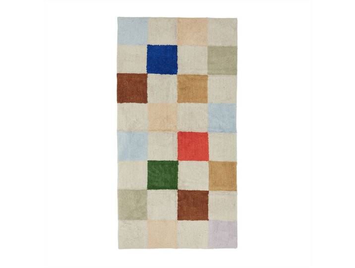 OYOY Mini - Chess Teppich, 168 x 84 cm, mehrfarbig