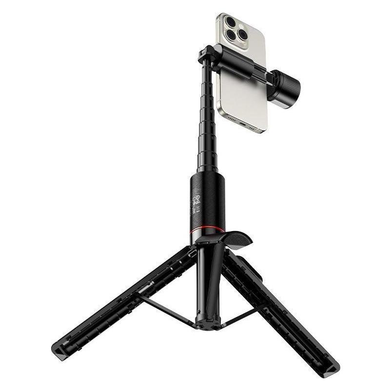 Hoco Auto holder Selfie stick tripod with remote control + LED light K34 black (70383032)